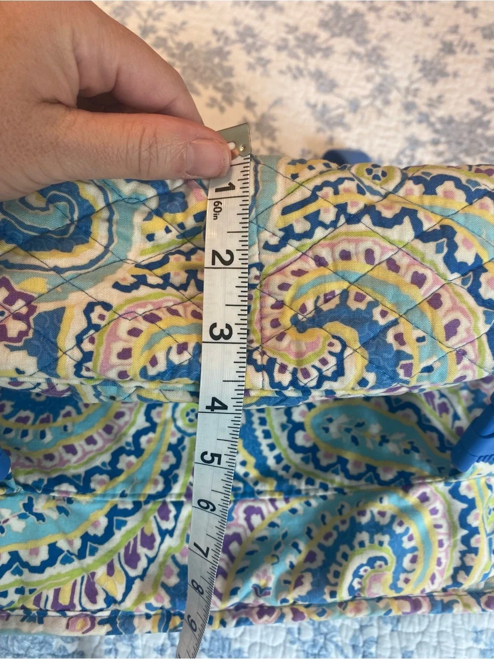Vera Bradley Vintage Classic Messenger Bag Capri Blue Y2K